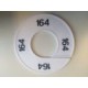 Maatring 9 cm wit/zw 164 